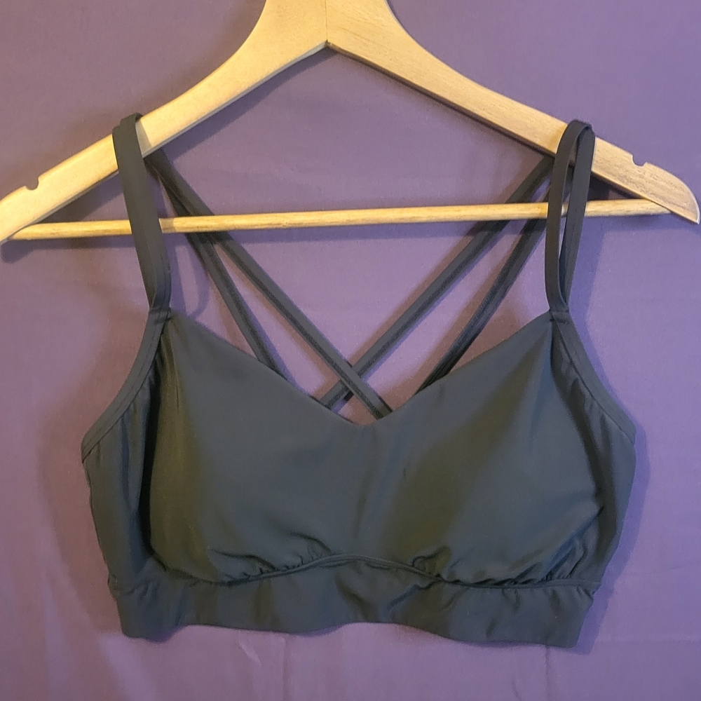 All in Motion Black Strappy Bikini Top. Size XL